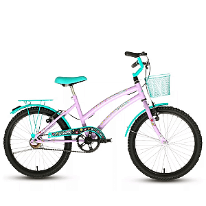 Bicicleta Drika Lilás E Azul Turquesa Aro 20 Stone Bike