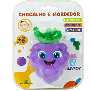 Mordedor E Chocalho Uva 100-38 Vila Toys