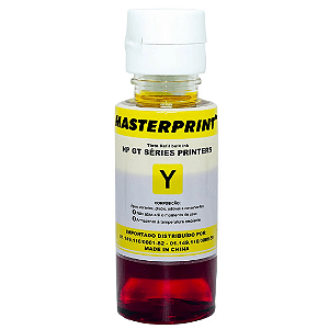 Refil De Tinta Compativel HP GT 52 Amarelo 70ml Masterprint