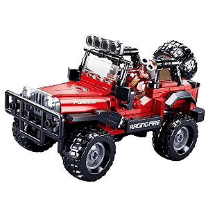 Blocos De Montar Cubic Jipe Off Road 253 Peças Multilaser