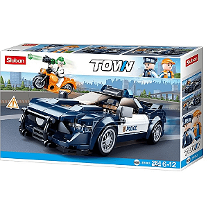 Blocos De Montar Cubic carro De Policia 284 Peças BR1460 Multilaser