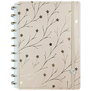 Caderno Miss Floral By Giulia Benite Grande CIGD4381 Caderno Inteligente
