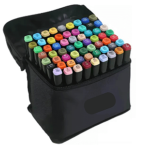 Marcador Artístico Dual Twin Marker 60 Cores YP9486 Yins