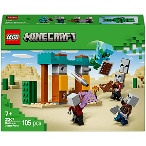 Lego Minecraft A Patrulha DE Illagers No Deserto 105 Peças 21267