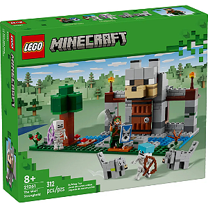 Lego Minecraft A Fortaleza Dos Lobos 312 Peças 21261