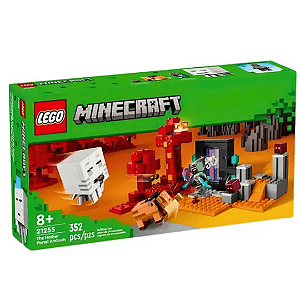 Lego Minecraft A Emboscada No Portal do Nether 352 Peças 21255