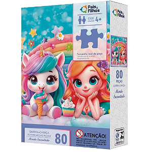Quebra Cabeça Reino Encantado 80 Peças 792988 Pais E Filhos