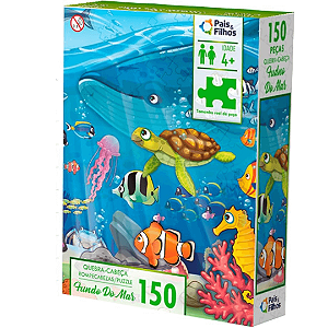 Quebra Cabeça Fundo Do Mar 150 Peças Pais E Filhos
