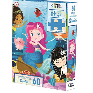 Quebra Cabeça Sereias 60 Peças 791663 Pais E Filhos