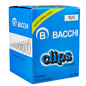 Clips Galvanizado 10/0 Com 120 Unidades Bacchi
