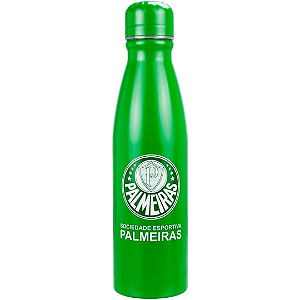 Garrafinha De Alumínio Palmeiras Oficial 600ml Qh072-3 Mileno