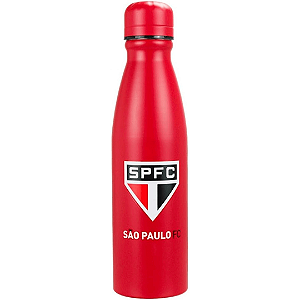 Garrafinha De Alumínio São Paulo Oficial 600ml Qh072-2 Mileno