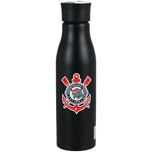 Garrafa De Aluminio Corinthians Oficial 600ml Qh073-1 Mileno