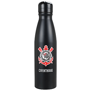 Garrafinha De Alumínio Corinthians Oficial 600ml Qh072-1 Mileno