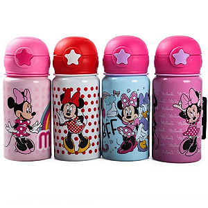 Garrafa De Aluminio Minnie 500ml DIS080 Bbr