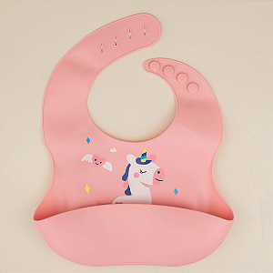Babador De Silicone Pega Migalhas Unicórnio BBD25037-U Unik