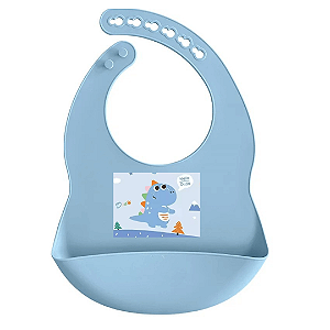 Babador De Silicone Pega Migalhas Dinossauro BBD25037-D Unik