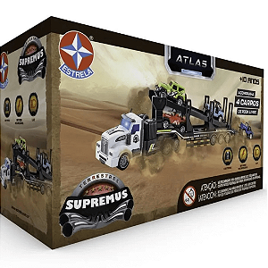 Caminhão Cegonha De Controle Remoto Recarregável Supremus Atlas Estrela