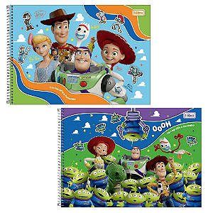 Caderno De Desenho Espiral Capa Dura Toy Story 80 Folhas Tilibra