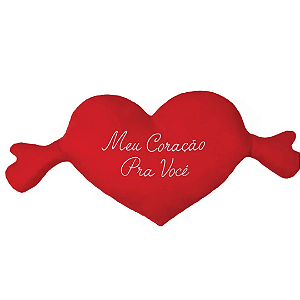 Pelucia Coração Com Braços Louco Por Você 65cm 9050 Lovely Toys