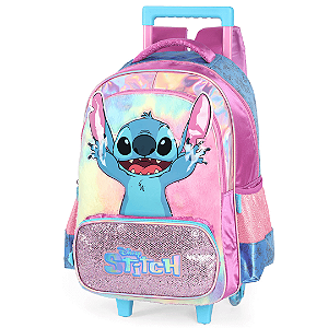 Mochila De Rodinhas Stitch Roxa UP4YOU IC42412SC-RX Luxcel