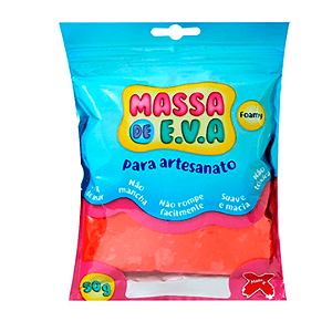 Massa De Eva Para Artesanato 50g Vermelho 13.014 Make+