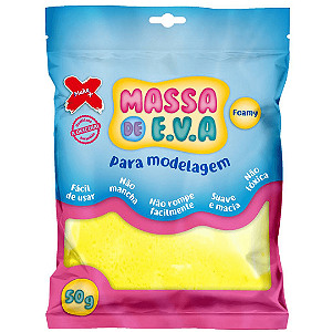 Massa De Eva Para Artesanato 50g Amarelo 13.000 Make+