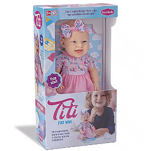 Boneca Titi Faz Xixi 849 Bambola