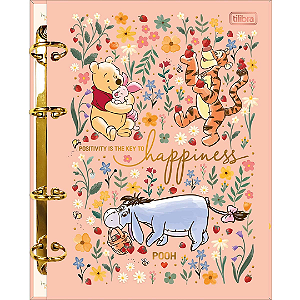 Caderno Argolado Colegial Pooh 80 Folhas Tilibra