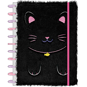 Caderno Tilidisco Connect Pelúcia Purrfect Cats 160 Folhas Tilibra