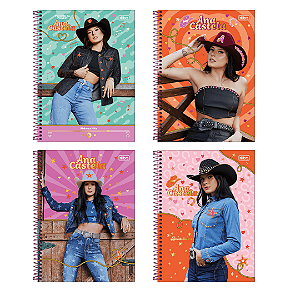 Caderno Espiral Capa Dura Pequeno Ana Castela 80 Folhas Tilibra