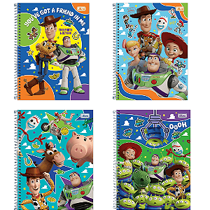 Caderno Espiral Capa Dura Toy Story 80 Folhas Tilibra