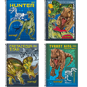 Caderno Espiral Capa Dura Connect Raptor 80 Folhas Tilibra