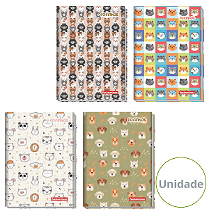 Caderno Brochura Capa Dura Fofinhos 80 Folhas Panamericana