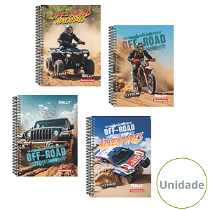 Caderno Espiral Capa Dura Rally 160 Folhas Panamericana