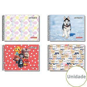 Caderno De Desenho Espiral Capa Dura Feminino 60 Folhas Panamericana