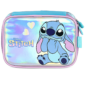 Estojo Box Stitch Holografico EI42414SC-AZ Luxcel