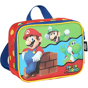 Lancheira Térmica Mario Bros Vermelha LA42533MO-VM Luxcel