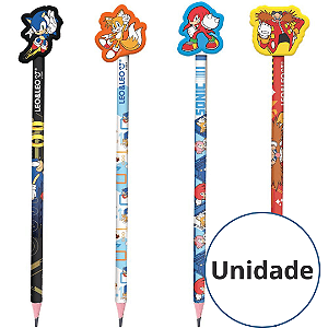 Lápis Preto HB Com Borracha Sonic 10151 Leonora