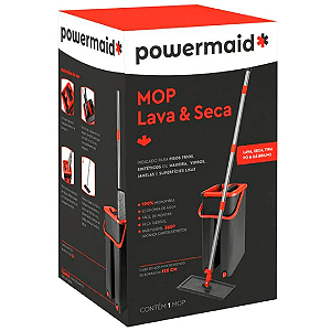 Mop Lava Seca  E Da Brilho Powermaid