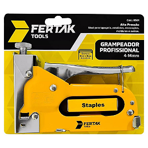 Grampeador Tapeceiro Profissional Grampo 4mm-14mm 8501 Fertak