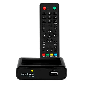 Conversor Digital De Tv Com Gravador Cd700 Intelbras