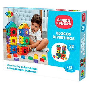Blocos De Montar Blocos Divertidos Com 52 Peças 480 GGB