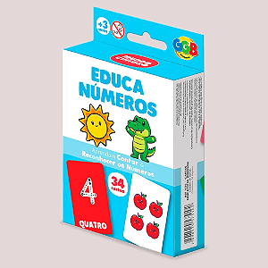 Jogo Educa Números Com 34 Cartas 1136 GGB