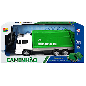 Caminhão De Controle Remoto Recarregável Coleta De Lixo GARB-1 Cks