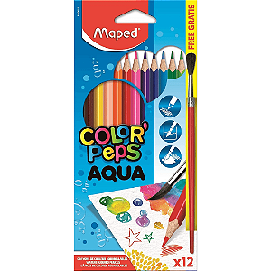 Lápis De Cor Aquarelável Color Peps 12 Cores Maped