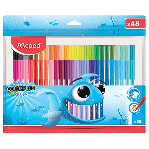Caneta Hidrografica Color Peps Ocean 48 Cores Maped