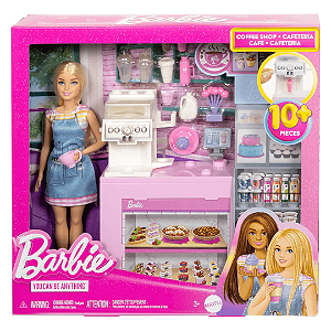 Boneca Barbie Profissões Cafeteria HXN94 Mattel