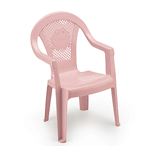 Cadeira Plástica Infantil Rosa 1705 Injeplastc