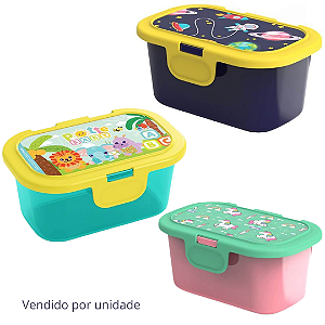 Lancheira Infantil Com Tampa Fixa 350ml Potte
